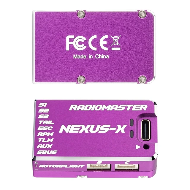 Alt view image 7 of 7 - HTLNUZD Radiomaster Nexus-X Helicopter Flight Controller High-Precision, Reliable Performance for Smooth Flights (Purple -X)