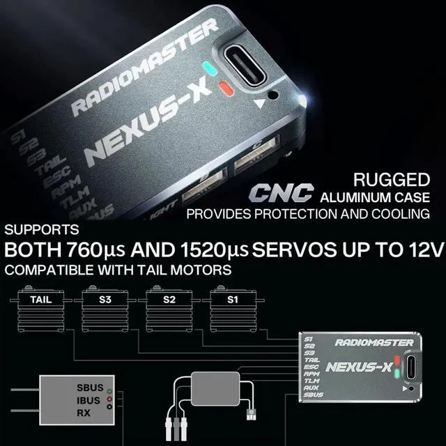 Alt view image 5 of 7 - HTLNUZD Radiomaster Nexus-X Helicopter Flight Controller High-Precision, Reliable Performance for Smooth Flights (Purple -X)