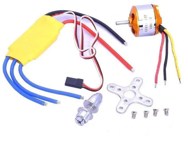 Main image of HappyCow A2212 1000KV Outrunner Brushless Motor + 30A ESC Electric Speed Controller Set for RC Aircraft Plane Multi-Copter Quadcopter
