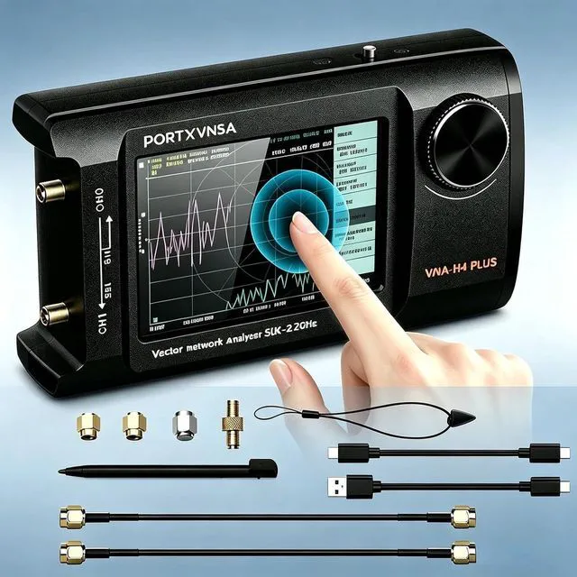 Alt view image 6 of 7 - HTLNUZD 4" VNA Antenna Analyzer 50kHz-2.7GHz 5000mAh