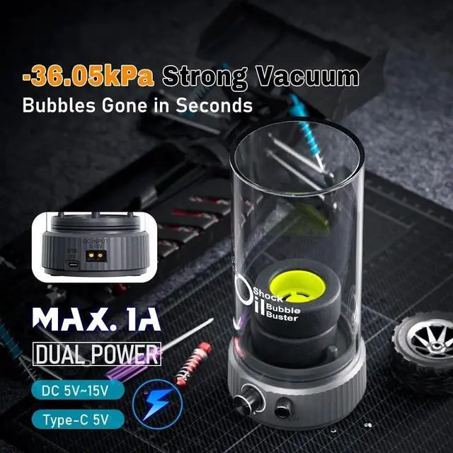 Alt view image 3 of 6 - HTLNUZD Bubble Buster Vacuum Defoamer for SkyRC Shock