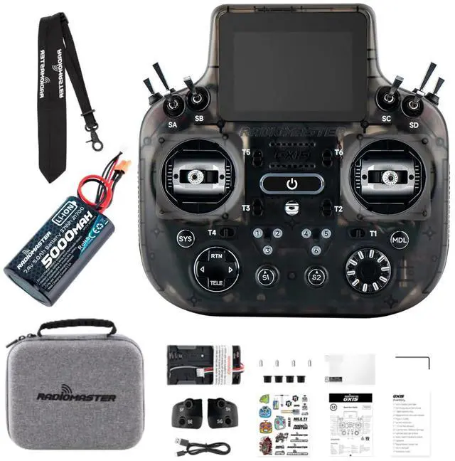 Main image of RadioMaster GX15 MAX ELRS Gemini AG02 CNC Touch FPV Transmitter