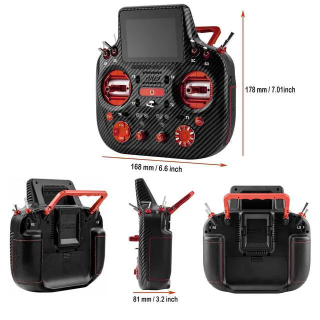 Alt view image 3 of 7 - RadioMaster GX15 MAX ELRS Gemini AG02 CNC Touch FPV Transmitter
