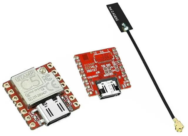 Main image of HTLNUZD M 5Stack Stamp-C5 ESP32-C5 Wi-Fi 6 BLE Zigbee Module IoT