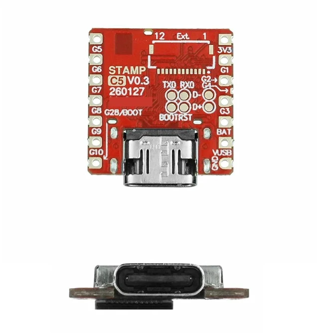 Alt view image 6 of 7 - HTLNUZD M 5Stack Stamp-C5 ESP32-C5 Wi-Fi 6 BLE Zigbee Module IoT