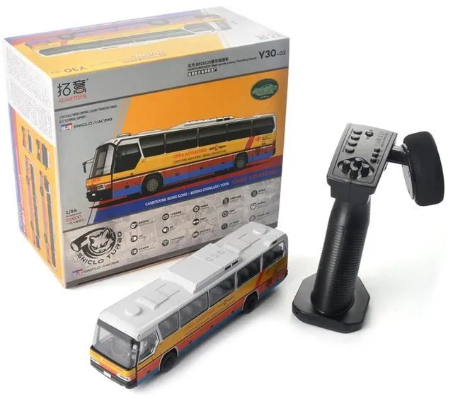Main image of HTLNUZD 1/64 Simulation Bus RTR RC Electric Remote Control Model Car Alloy Car Body Adult Vehicle Collection Gifts
