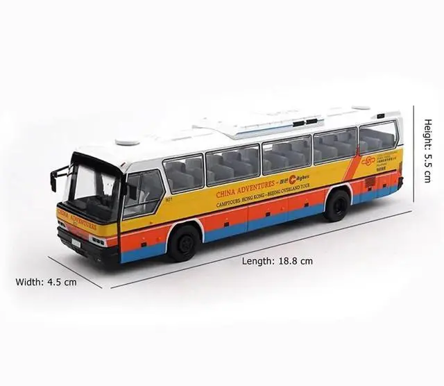 Alt view image 3 of 7 - HTLNUZD 1/64 Simulation Bus RTR RC Electric Remote Control Model Car Alloy Car Body Adult Vehicle Collection Gifts