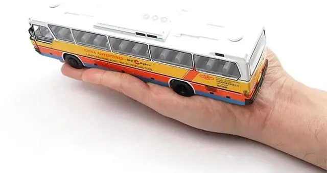 Alt view image 6 of 7 - HTLNUZD 1/64 Simulation Bus RTR RC Electric Remote Control Model Car Alloy Car Body Adult Vehicle Collection Gifts