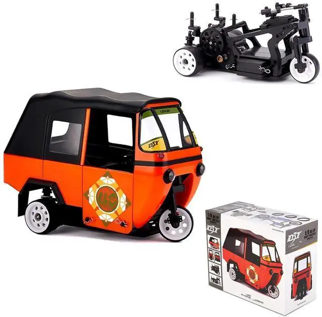 Main image of HTLNUZD 1/8 RC Electric Drift Tricycle Empty Frame Kit, High Speed Adult Remote Control Car, DIY Modification RC Vehicle for Hobby Enthusiasts Gift