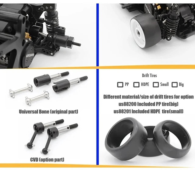 Alt view image 5 of 7 - HTLNUZD 1/8 RC Electric Drift Tricycle Empty Frame Kit, High Speed Adult Remote Control Car, DIY Modification RC Vehicle for Hobby Enthusiasts Gift