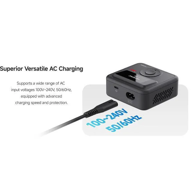 Alt view image 3 of 7 - HTLNUZD ISDT 405AC 60W 5A Smart Charger with XT60 Port Compatible for 1-4S Life/LiHv/LiPo, 1-7S Lead Acid, 1-12S NiMH/NiCd Batteries