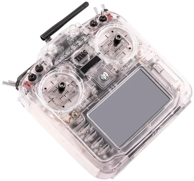 Alt view image 7 of 7 - HTLNUZD RadioMaster TX16S MKII FCC Transparent MCK Edition RC Transmitter ELRS M2 Protocol 16CH Sticky 360 Gimbal Stick Ends for FPV Racing Drones