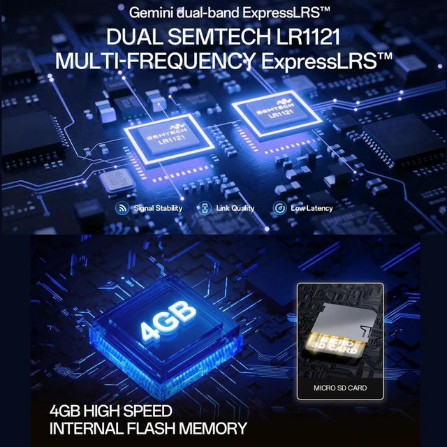 Alt view image 6 of 7 - HTLNUZD Radiomaster TX16S MK3 RC Transmitter, 2.4GHz/900MHz, V6 Hall Gimbal, 5" Touch Screen, for FPV