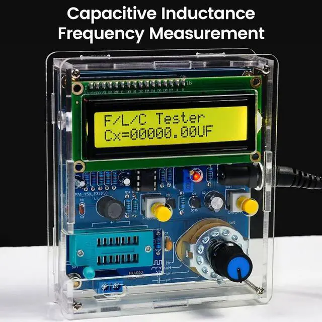 Alt view image 2 of 7 - HTLNUZD DC5V High Precision Digital Inductance & Capacitance Meter | LCD Frequency Meter | DIY Electronic Testing Kit for Hobbyists