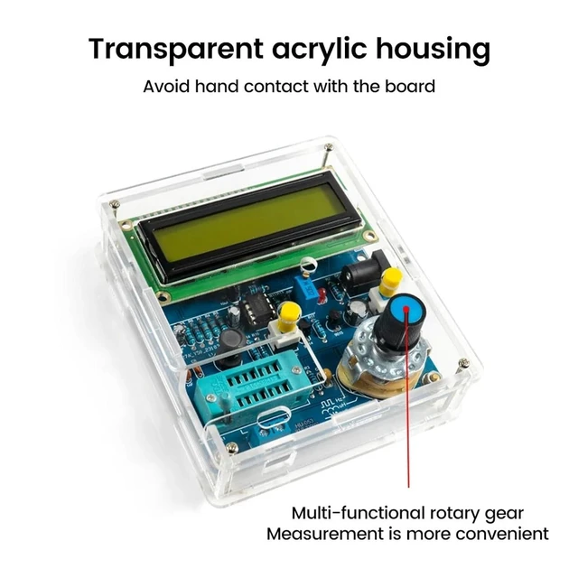 Alt view image 5 of 7 - HTLNUZD DC5V High Precision Digital Inductance & Capacitance Meter | LCD Frequency Meter | DIY Electronic Testing Kit for Hobbyists