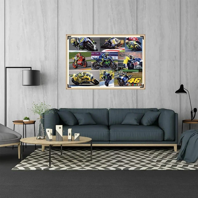 Alt view image 6 of 7 - HTLNUZD 1000 Pieces Paper Jigsaw Puzzles Racing Motorcycle Home Decor Adults Puzzle Games Family Craft Gift (46assembly)