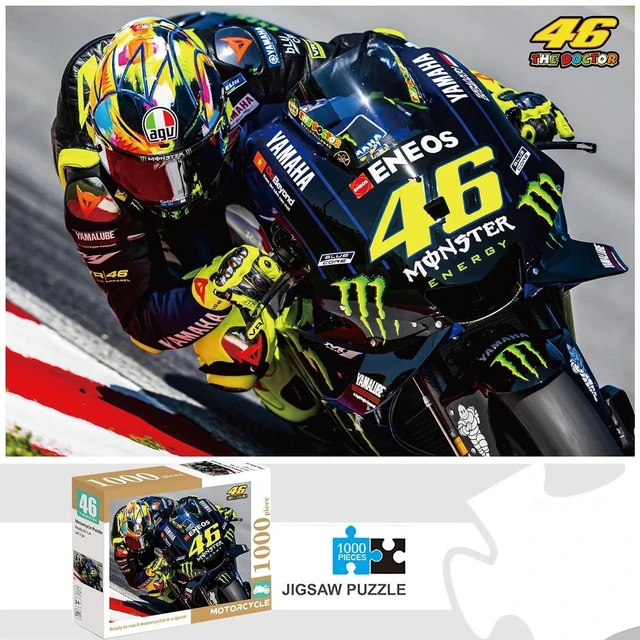 Alt view image 2 of 7 - HTLNUZD 1000 Pieces Paper Jigsaw Puzzles Racing Motorcycle Home Decor Adults Puzzle Games Family Craft Gift (46Rossi)