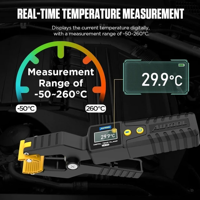 Alt view image 2 of 7 - HTLNUZD LM55 Clamp Meter Digital Temperature Test -50~260°C Waveform Data Display Precision Sensor Real-time Temperature Measurement