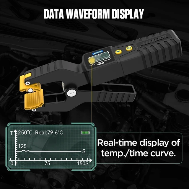 Alt view image 3 of 7 - HTLNUZD LM55 Clamp Meter Digital Temperature Test -50~260°C Waveform Data Display Precision Sensor Real-time Temperature Measurement