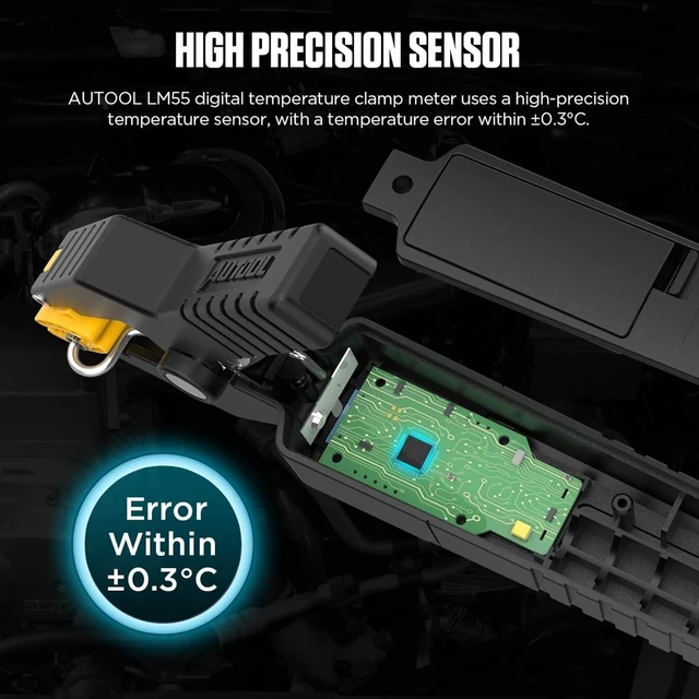 Alt view image 6 of 7 - HTLNUZD LM55 Clamp Meter Digital Temperature Test -50~260°C Waveform Data Display Precision Sensor Real-time Temperature Measurement