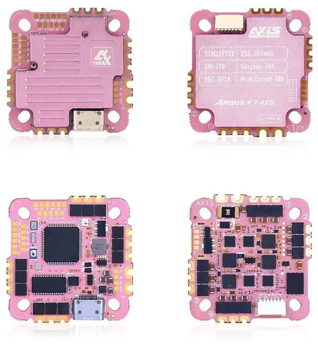 Alt view image 2 of 7 - HTLNUZD F7-AIO 40A FC F722 Flight Controller Wireless Betaflight Configuration With Aluminum BlackBox 3-6S BLHeli_S ESC For RC FPV Cinewhoops Freestyle Drones parts (Aluminum hell)