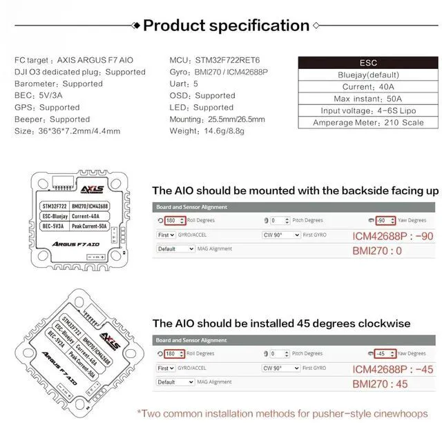 Alt view image 6 of 7 - HTLNUZD F7-AIO 40A FC F722 Flight Controller Wireless Betaflight Configuration With Aluminum BlackBox 3-6S BLHeli_S ESC For RC FPV Cinewhoops Freestyle Drones parts (Aluminum hell)
