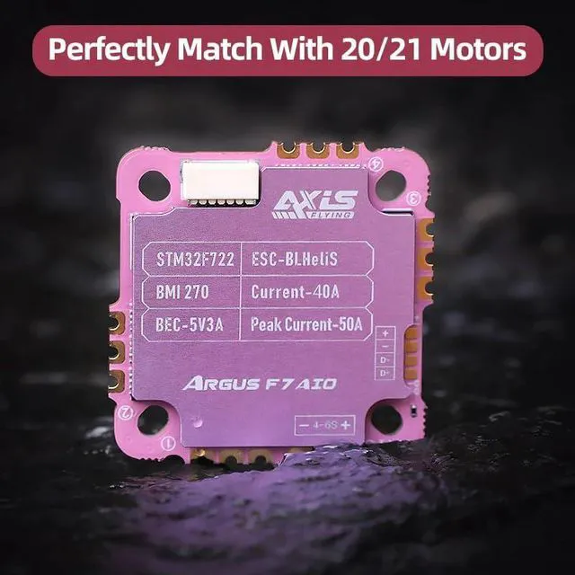 Alt view image 3 of 7 - HTLNUZD F7-AIO 40A FC F722 Flight Controller Wireless Betaflight Configuration With Aluminum BlackBox 3-6S BLHeli_S ESC For RC FPV Cinewhoops Freestyle Drones parts (No Aluminum Shell)