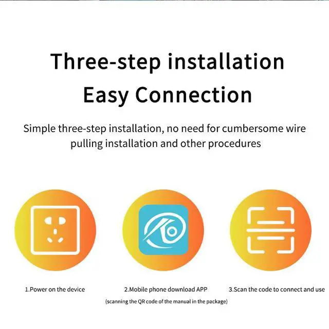 Alt view image 7 of 7 - K11 Smart Home Security Camera, Ultra HD, 360° Pan-Tilt, Full-Color Night Vision, WiFi, Motion Detection, One-Touch Call, Cloud Storage, Remote Access