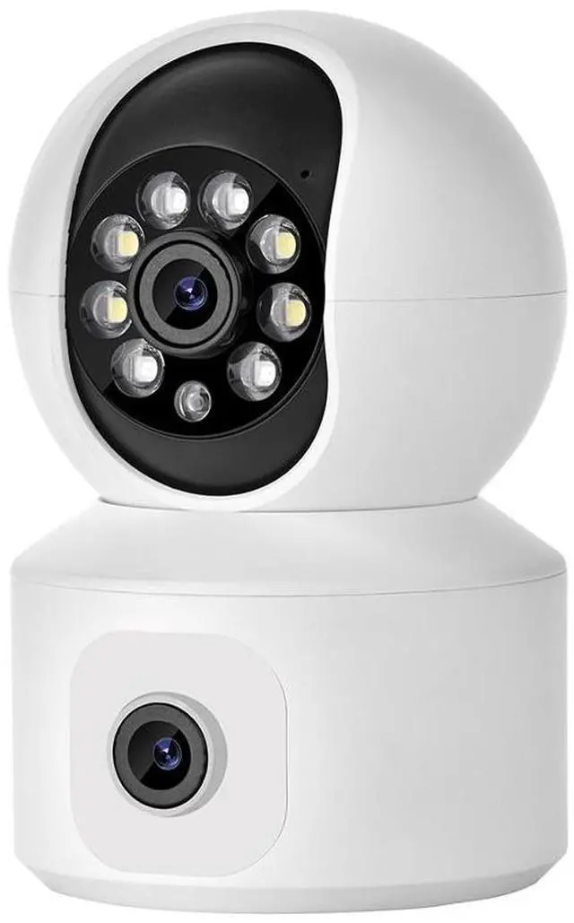 Main image of K22 Indoor Dual-Lens Security Camera, Wireless WiFi, 2MP HD Full-Color Night Vision, Smart Humanoid Tracking, 360° Panoramic Pan-Tilt, Two-Way Audio, TF Card & Cloud Storage