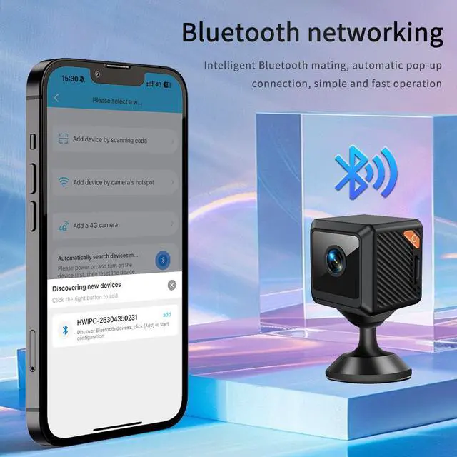 Alt view image 4 of 7 - Mini Cube Indoor Security Camera 1080p HD with Infrared Night Vision Motion Detection WiFi Remote Viewing Wide-Angle Lens 600mAh Battery TF Card Storage