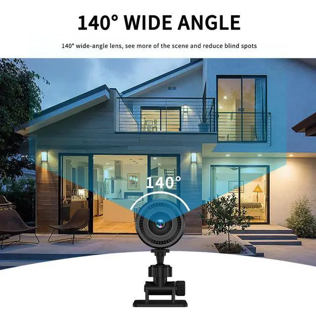 Alt view image 5 of 7 - C8 Wireless Home Security Camera 1080p HD with Wide-Angle Lens Infrared Night Vision Motion Detection WiFi Remote Viewing for Indoor Monitoring