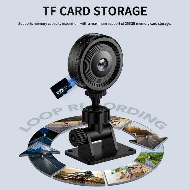 Alt view image 7 of 7 - C8 Wireless Home Security Camera 1080p HD with Wide-Angle Lens Infrared Night Vision Motion Detection WiFi Remote Viewing for Indoor Monitoring