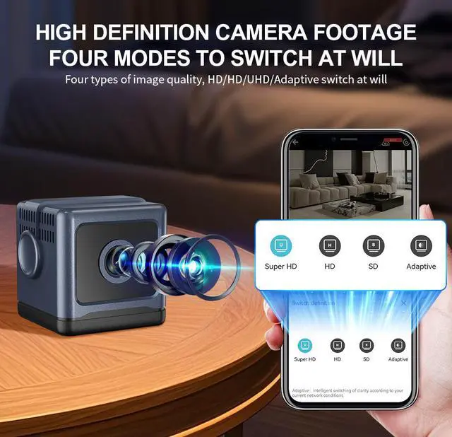 Alt view image 2 of 7 - W03 Wireless Security Camera 1080p HD with Infrared Night Vision Wide-Angle Lens Motion Detection Bluetooth WiFi Remote Viewing for Home and Outdoor Monitoring