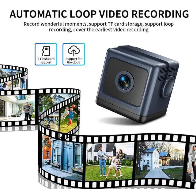 Alt view image 3 of 7 - W03 Wireless Security Camera 1080p HD with Infrared Night Vision Wide-Angle Lens Motion Detection Bluetooth WiFi Remote Viewing for Home and Outdoor Monitoring