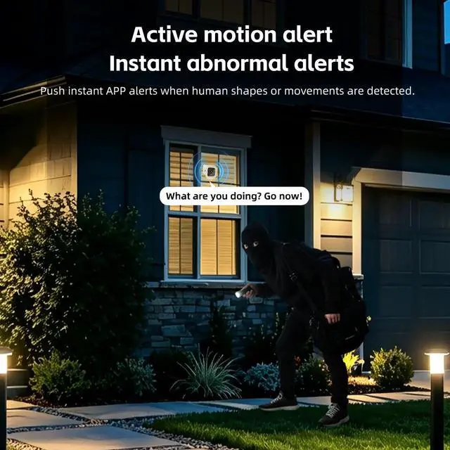 Alt view image 5 of 7 - K14 Window Security Camera 1080p HD with WiFi Two-Way Audio Infrared Night Vision Motion Detection Remote Viewing Playback for Indoor Home Monitoring