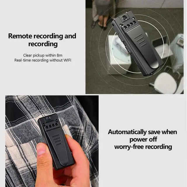 Alt view image 6 of 7 - Z8 Rotatable Lens Camera Pen with 1080p HD Smart Noise Reduction Motion Detection Loop Recording for Conference Meeting and Sports Recording
