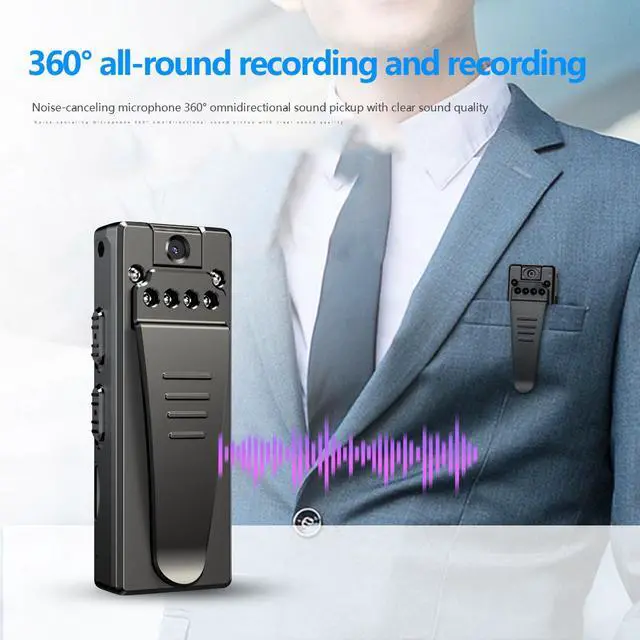 Alt view image 2 of 7 - Z8 Rotatable Lens Camera Pen with 1080p HD Smart Noise Reduction Motion Detection Loop Recording for Conference Meeting and Sports Recording