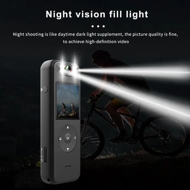 Alt view image 4 of 7 - CS09 Action Camera 4K Ultra HD with 180° Rotating Lens Built-in WiFi Screen for Outdoor Sports Recording Portable Body Camera