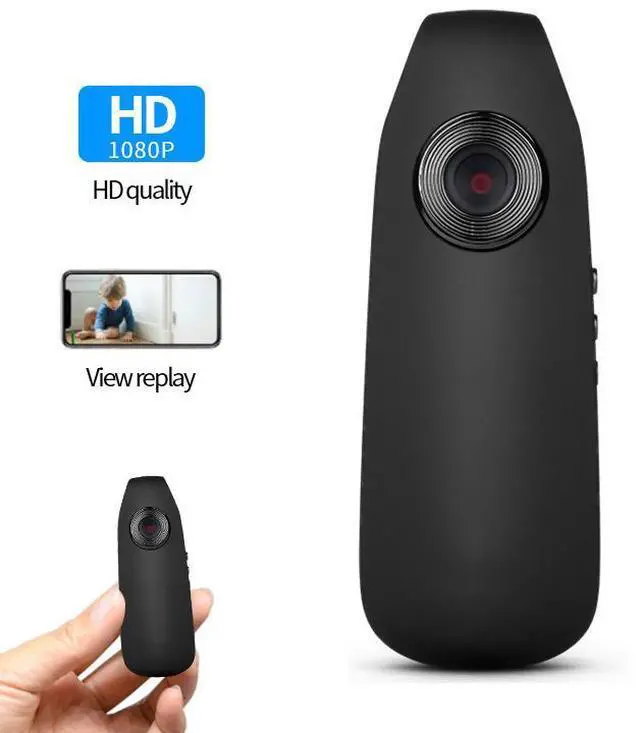 Main image of Portable Action Camera 1080p FHD with Back Clip Audio Recording for Outdoor Sports Cycling Walking Body Camera