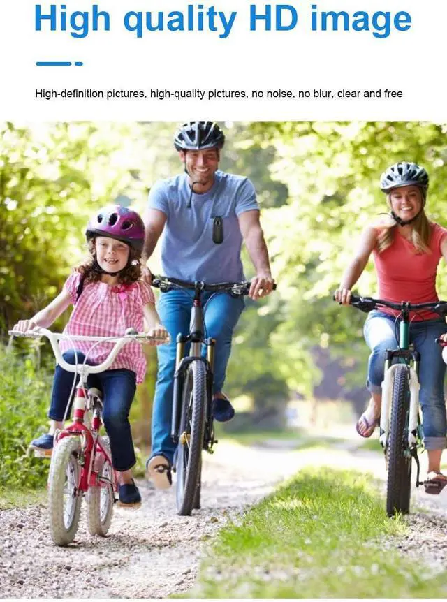 Alt view image 4 of 7 - Portable Action Camera 1080p FHD with Back Clip Audio Recording for Outdoor Sports Cycling Walking Body Camera