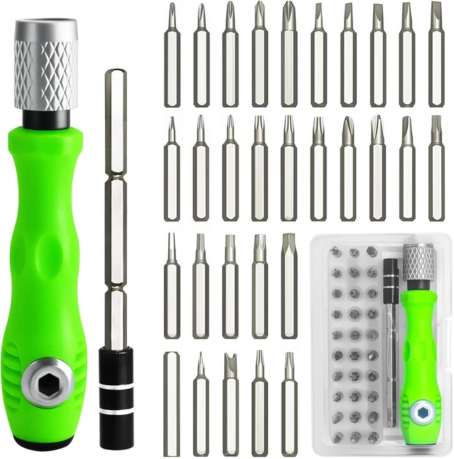 Main image of 32 in 1 Small Precision Screwdriver Set, Zoikuloi Professional Tool Kit,Magnetic Mini Screwdriver Sets, Tiny Repair for Glasses, Watches, Laptop, Electronics, Toys, Jewelry, Computers