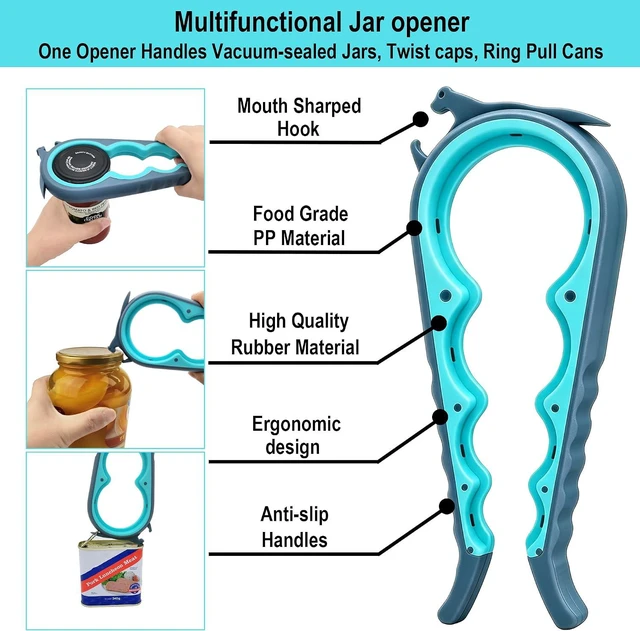 Alt view image 4 of 7 - Otstar Jar Opener & Bottle Opener for Seniors with Arthritis, Weak Hands,Adjustable Lid Opener Effortlessly Opens Jars, Bottles & Pop-Top Cans, Great for Senior Parents, Grandparents, or Loved Ones