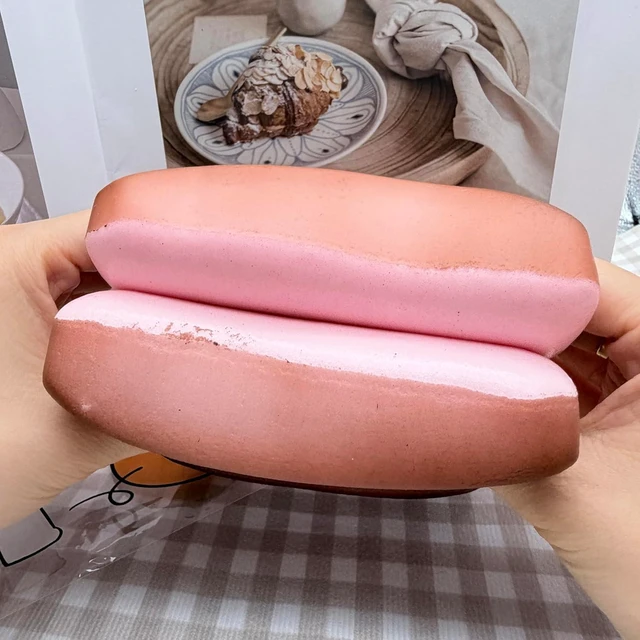 Alt view image 6 of 6 - Bread Butter Squishy,Slow Rising Squishy,Stress Balls,Fidget Toy,Party Favor Gift squeeze toy Stress Relief back to school cheese squishy