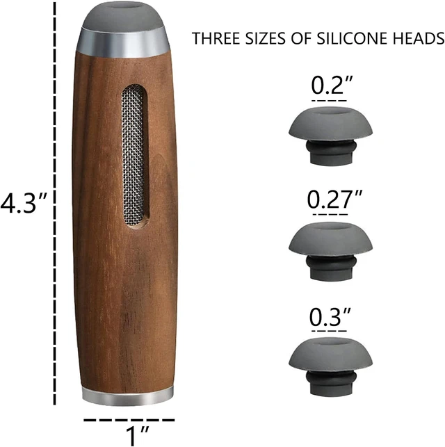 Alt view image 5 of 7 - Wood Car Ashtray, Walnut Beech Cigarette Ash Catcher,Portable Auto Cigarette Ashtray, Ashless Cigarette Holder, Reusable Windproof Mini Cigarette Smoking Stand Holder