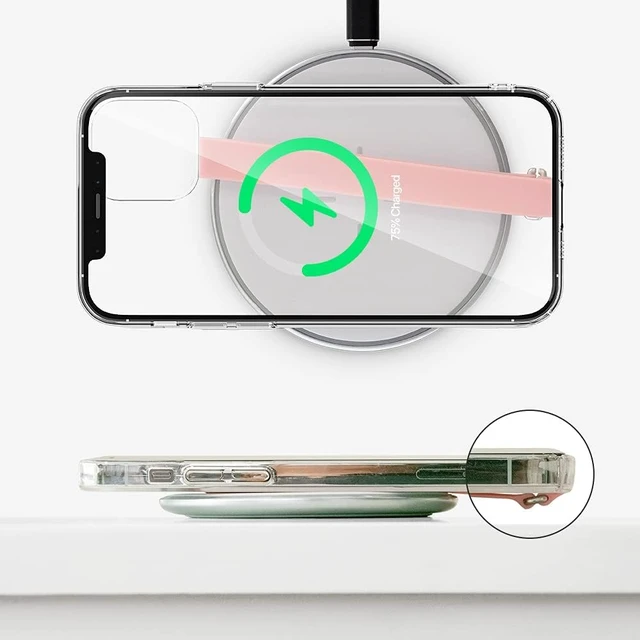 Alt view image 3 of 5 - Sinjimoru C-Shaped Clip Finger Phone Grip, Silicone Strap, White 210,Sinji Loop Clip, phone loop holder for phone case, wireless charging support, wrist pain relief, universal fit for phones