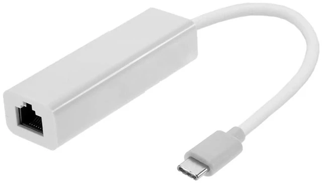 Main image of JSER USB-C Type C USB 3.1 Male to 100Mbps Ethernet Network LAN External Adapter for Laptop