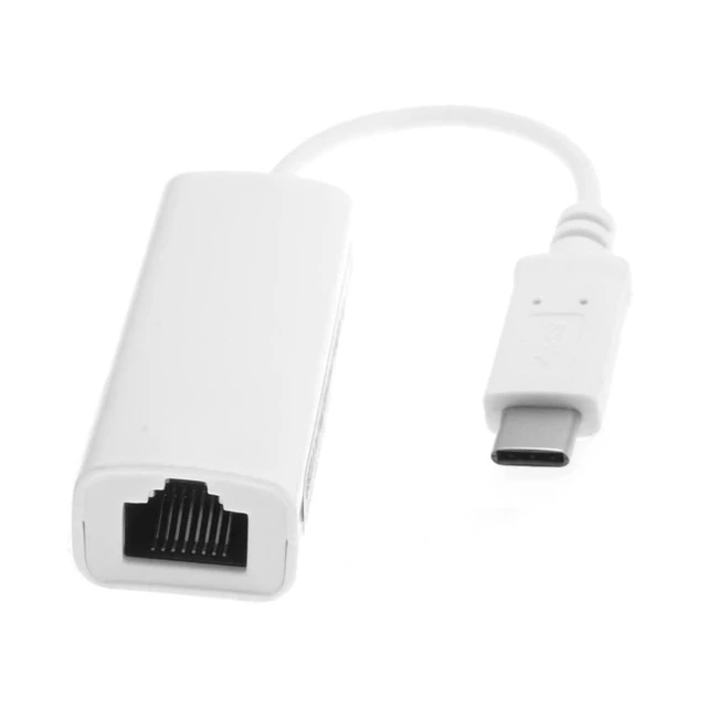 Alt view image 4 of 7 - JSER USB-C Type C USB 3.1 Male to 100Mbps Ethernet Network LAN External Adapter for Laptop