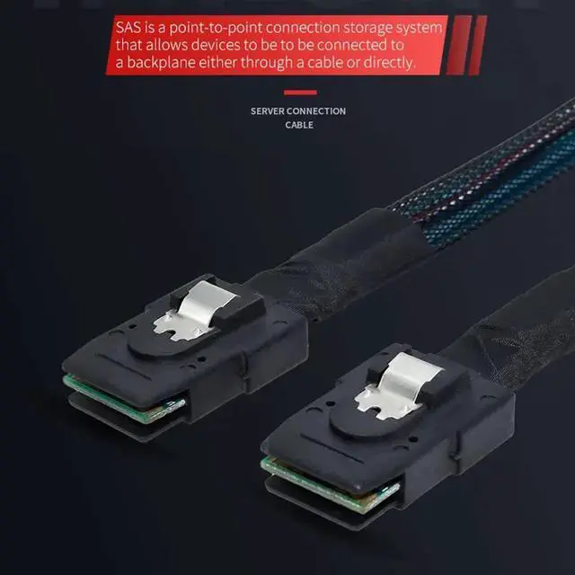 Alt view image 7 of 7 - Chenyang 70cm Internal Mini SAS 36Pin SFF-8087 to Mini SAS 36pin SFF-8087 Server Hard Disk Raid Data Cable