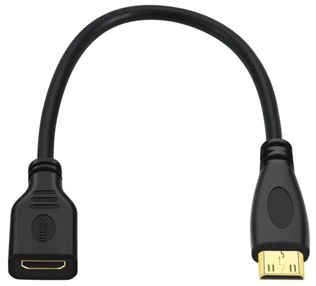 Main image of xiwai Mini HDMI Type-C Socket Female to Mini HDMI Male Adapter High-Speed Extension Cable for Camera HDTV 4K 1080P 15cm