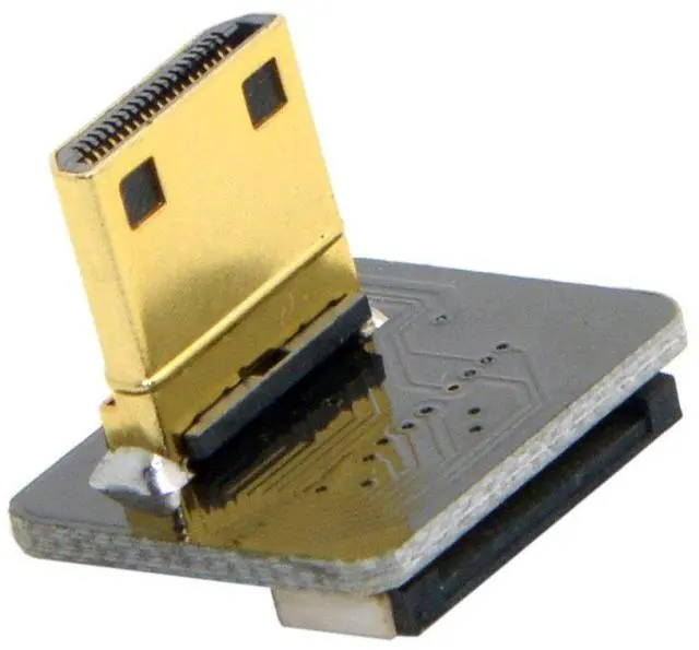 Alt view image 2 of 7 - CYFPV Mini HDMI Type C Male Connector Up Angled 90 Degree for FPV HDTV Multicopter Aerial Photography